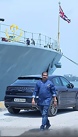 Chef Pillai cooks onboard British Warship HMS Lancaster, in Kochi