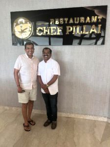 Chef Pillai with Chef Sanjeev Kapoor at RCP, Le Meridian, Kochi.
