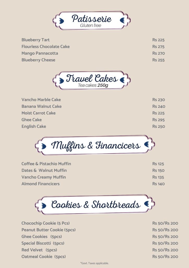 Caking by Chef Pillai Menu Whitefield, Bangalore