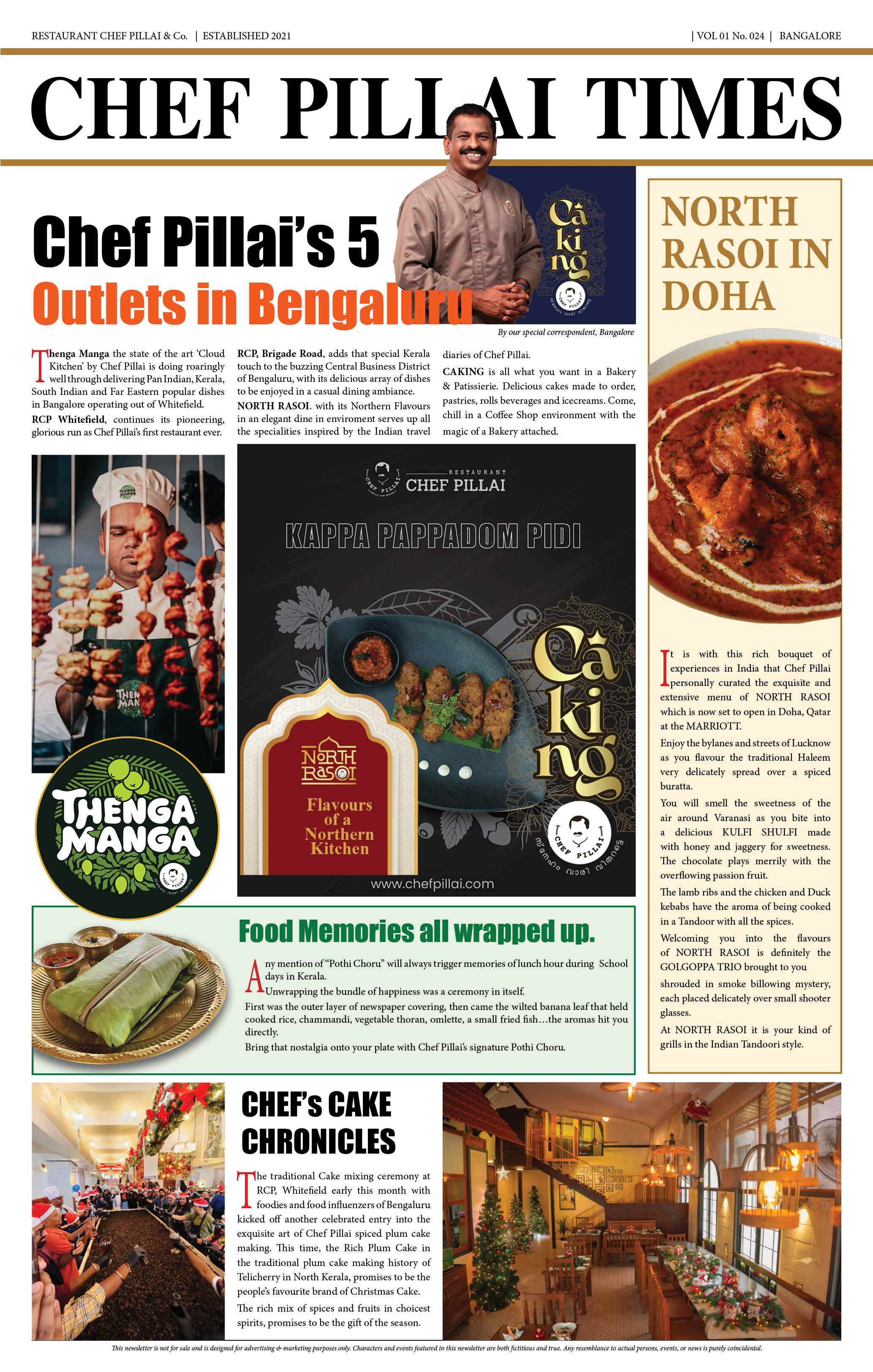 Chef Pillai Times November 2023 Issue