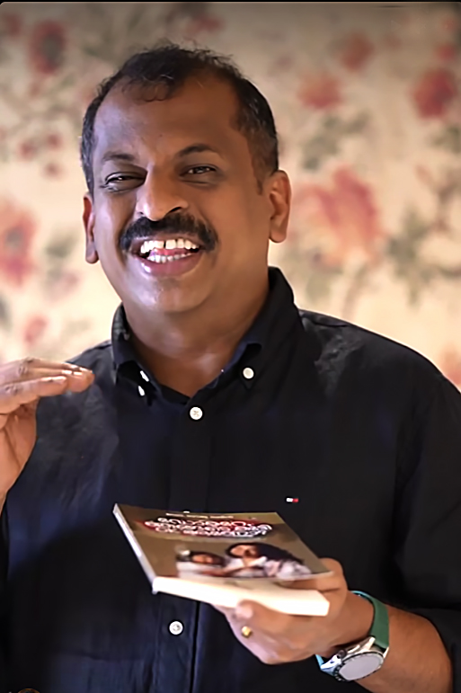 Chef Pillai introduces Dr. Soumya's book.